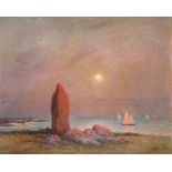 FERDINAND DU PUIGAUDEAU (FRENCH 1864-1930)Menhir, oil on canvas81 x 100 cm (31 7/8 x 39 3/8 in.)