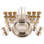 A VERY FINE VIENNESE SILVER TABLE SET FOR 6 PERSONS, CIRCA 1922Silver, 47 parts, consisting of: 6