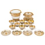 A RUSSIAN IMPERIAL PORCELAIN TEA-SET, FROM THE DOWRY SERVICE OF GRAND DUCHESS OLGA NIKOLAEVNA,