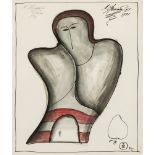 MIKHAIL CHEMIAKIN (RUSSIAN B. 1943)Torso, 1971watercolor and ink on paper24.3 x 20.7 cm (9 1/2 x 8