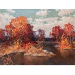 STEPAN FEDOROVICH KOLESNIKOFF (RUSSIAN 1879-1955)Golden Autumn, oil on canvas75 x 100 cm (29 1/2 x