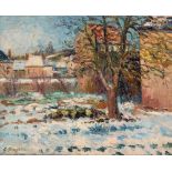 GEORGE MANZANA PISSARRO (FRENCH 1871-1961)Effet de neige, Nezel, 1906oil on canvas54 x 65 cm (21 1/4