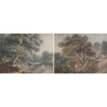 AFTER GEORGE MORLANDPair of eighteenth-century stipple engravings18 x 24 cm. (2)