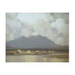 AFTER PAUL HENRY (IRISH, 1876-1958) Connemara landscape Print 38 x 49 cm.