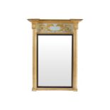 REGENCY PERIOD GILT FRAMED PIER MIRROR, CIRCA 1810 the rectangular plate between spiral turned