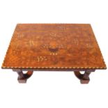 LATE EIGHTEENTH-CENTURY/ EARLY NINETEENTH-CENTURY MALTESE MARQUETRY LOW TABLE the profusely inlaid