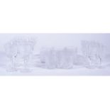 COLLECTION OF WATERFORD CRYSTAL - CLARE 600 Comprising: 8 whiskey tumblers, 8 claret stemmed