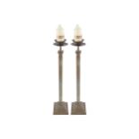 PAIR OF FLOOR CANDLESTICKS