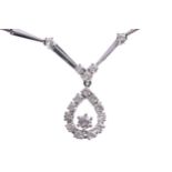 14 CT.GOLD AND 99 CT. DIAMOND NECKLACE