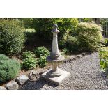 PAIR OF LARGE ITALIANATE STONE FINIALS 120 cm. high (2)