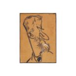 JOSEPH SIMPSON (AMERICAN)Portrait of George Bernard Shaw Drawing, circa 190729 x 21 cm.