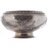 LATE NINETEENTH/EARLY TWENTIETH-CENTURY CHINESE SILVER BOWLC.J. Co and character mark13.5 cm.