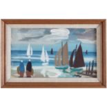 MARKEY ROBINSON (IRISH, 1918-1999)Sailing Gouache on board Signed lower-right ‘Markey’ Provenance: