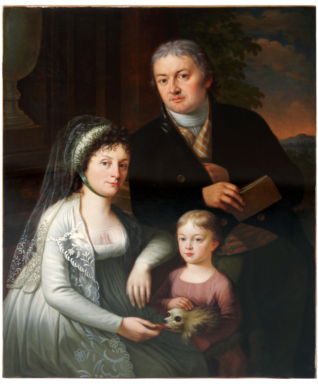 JOHANN BAPTIST HOECHLE (SWISS, 1754-1832)Swiss family group portrait Oil on canvas (See photographic