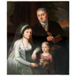 JOHANN BAPTIST HOECHLE (SWISS, 1754-1832)Swiss family group portrait Oil on canvas (See photographic