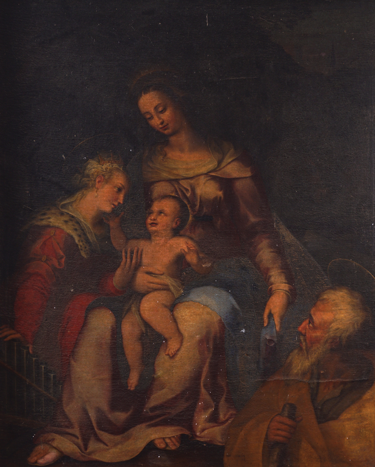 ITALIAN SCHOOL, EIGHTEENTH-CENTURYMadonna and child with St. Joseph and St. CeciliaOil on