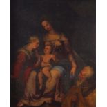 ITALIAN SCHOOL, EIGHTEENTH-CENTURYMadonna and child with St. Joseph and St. CeciliaOil on