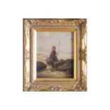 COLLINS, LATE NINETEENTH-CENTURYYoung fishermanOil on canvasSigned lower-right25 x 20 cm.
