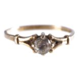 9 CT. YELLOW GOLD DIAMOND RING