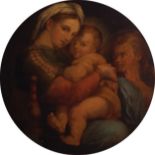 AFTER RAPHAEL (ITALIAN, 1483-1520), NINETEENTH-CENTURYMadonna della seggiolaOil on canvasEnclosed in