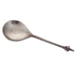 EIGHTEENTH-CENTURY SCANDINAVIAN SILVER SPOON17 cm. long