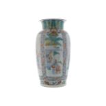 CHINESE JIAQING FAMILLE VERTE VASE31 cm. high