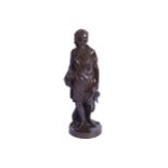 AFTER HOUDON, NINETEENTH-CENTURYFigure of a lady Signed bronze, Foundry mark: F.Barbedienne No 34962