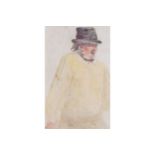 MICHAEL HEALY, HRHA (IRISH, 1873-1941)Portrait of a man WatercolourProvenance: The Dawson