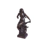 AFTER DROUOT, NINETEENTH-CENTURY SPELTER FIGUREEspieglenie68 cm. high