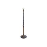 EDWARDIAN LACQUERED STANDARD LAMP160 cm. high