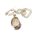 9 CT. GOLD LOCKET AND CHAIN