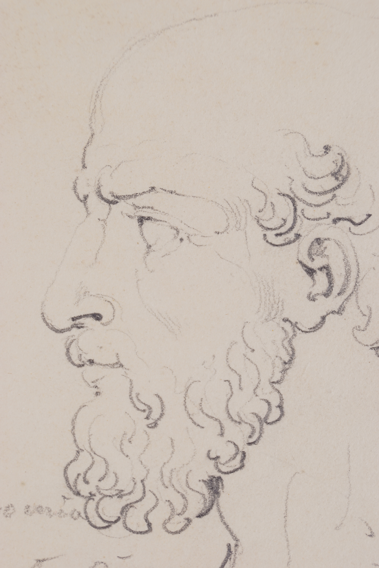 ATTRIBUTED TO BARTOLOMEO PINELLI (ITALIAN, 1781-1835)Study of male headsPencil - Image 5 of 5