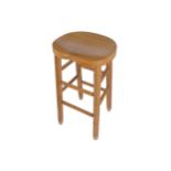 LATE TWENTIETH CENTURY BEECH BARSTOOL Provenance: The Robinson Collection