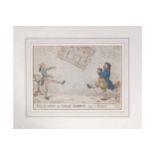 THOMAS ROWLANDSON (1757-1827) Billy Lackbeard and Charley Blackbeard playing at Football Hand-