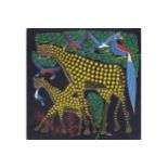 ZIMBABWE SCHOOL African animal by Ally Acrylic on board Provenance: The Robinson Collection 60 x