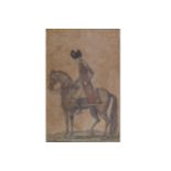 JOHN KAY (1742-1826) Portrait of man on horseback Engraving, dated 1796 Provenance: The Robinson