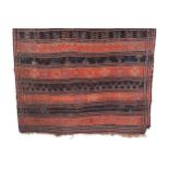 LARGE AFGHAN KILIM RUNNER Provenance: The Robinson Collection 390 x 140 cm.