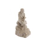 WORCESTER PARIAN FIGURE Signed and modelled by Kirk & Co., Dublin 40 cm. wide; 23 cm. wide