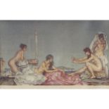 AFTER WILLIAM RUSSELL FLINT Print Signed 32 x 48 cm.