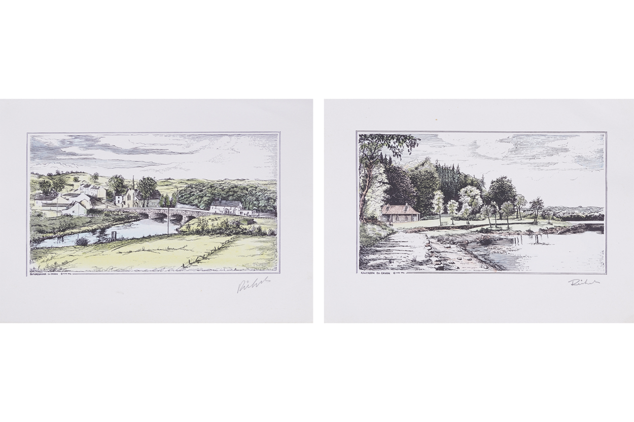 PAIR OF CO. CAVAN TOPOGRAPHICAL PRINTS Each signed Provenance: The Robinson Collection