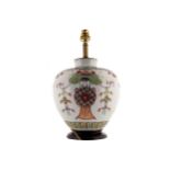 NINETEENTH-CENTURY CHINESE VASE STEMMED TABLE LAMP 35 cm. high