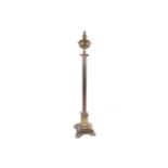 NINETEENTH-CENTURY CORINTHIAN PILLARD BRASS STANDARD OIL LAMP with telescopic stem Provenance: The