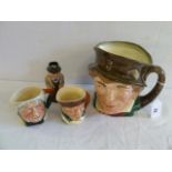 Royal Doulton Winston Churchill Toby jug, Paddy character jug,