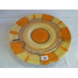 Shelley orange & yellow platter 14"