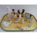 19th century Continental bisque children figures etc