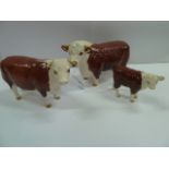 Beswick Hereford cattle family - bull,