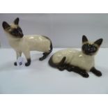 Royal Doulton Siamese cats (2)