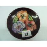 Moorcroft Hibiscus pin dish