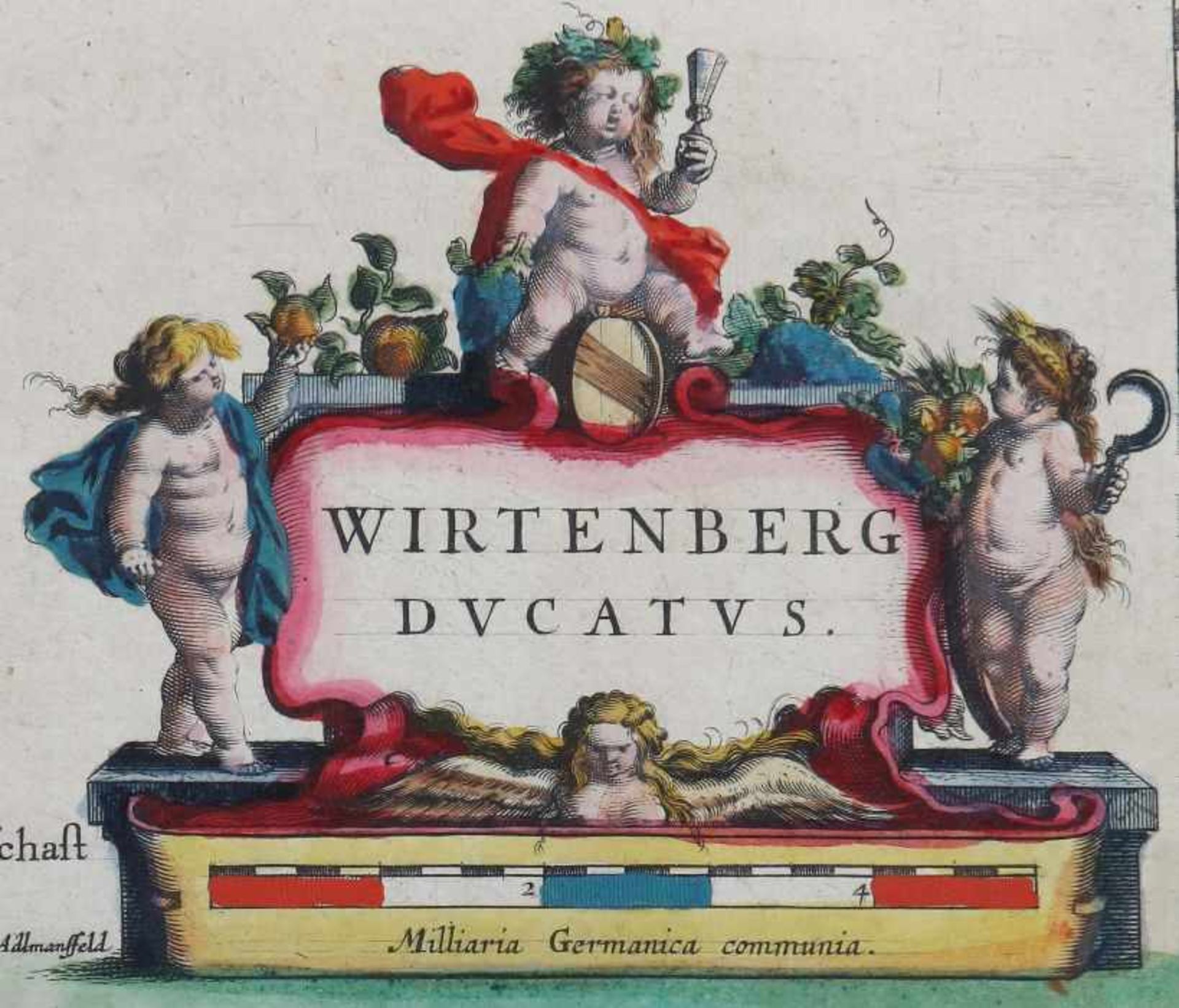 Mercator, Gerhard, nach 1512 - 1594. "Wirtenberg Ducatus - Pala Tinatus Pars", Württemberg von - Image 3 of 3