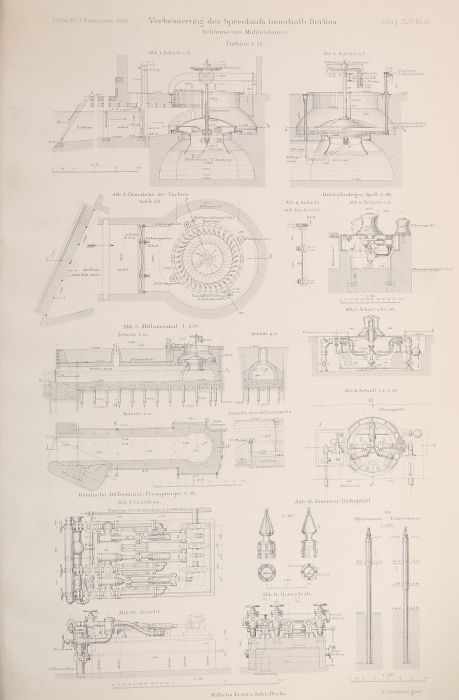 2 Atlanten zur Zeitschrift für Bauwesen Erbkam (Hrsg.), Atlas zur Zeitschrift für Bauwesen, - Image 3 of 5